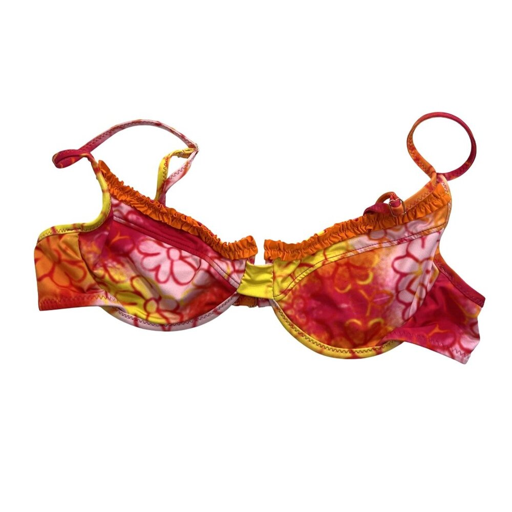 Heavy Manners Ruffled Up Underwire Bikini Top in Miss March